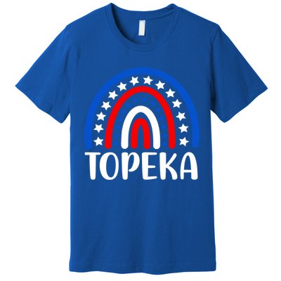 Topeka Kansas Gift I Love Topeka Kansas Usa Gift Premium T-Shirt