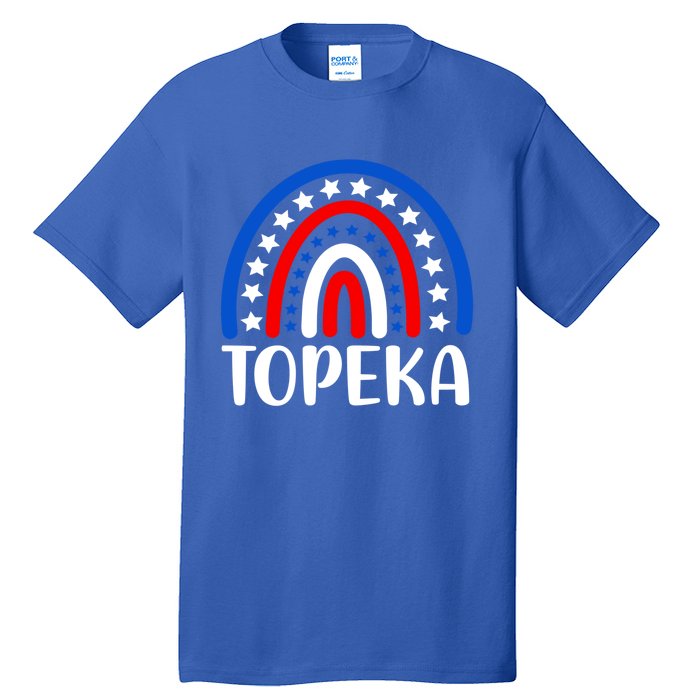 Topeka Kansas Gift I Love Topeka Kansas Usa Cute Gift Tall T-Shirt