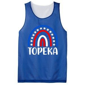 Topeka Kansas Gift I Love Topeka Kansas Usa Cute Gift Mesh Reversible Basketball Jersey Tank