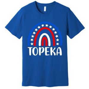 Topeka Kansas Gift I Love Topeka Kansas Usa Cute Gift Premium T-Shirt