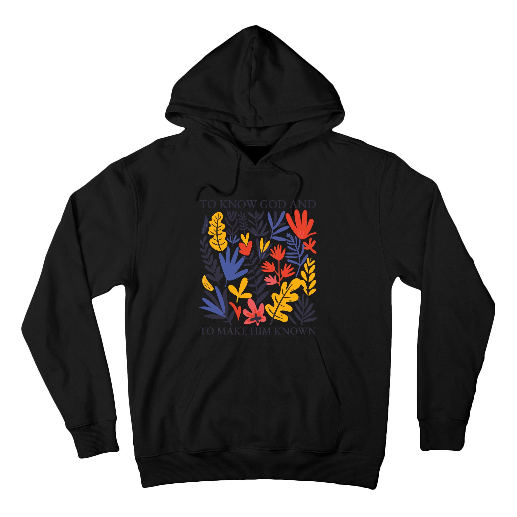 To Know God And Make Him Known Retro Flower Floral Tall Hoodie