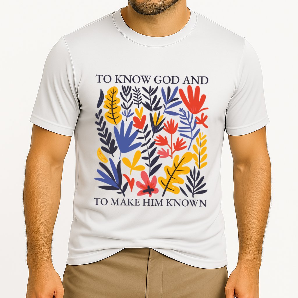 To Know God And Make Him Known Retro Flower Floral Cooling Performance Crew T-Shirt