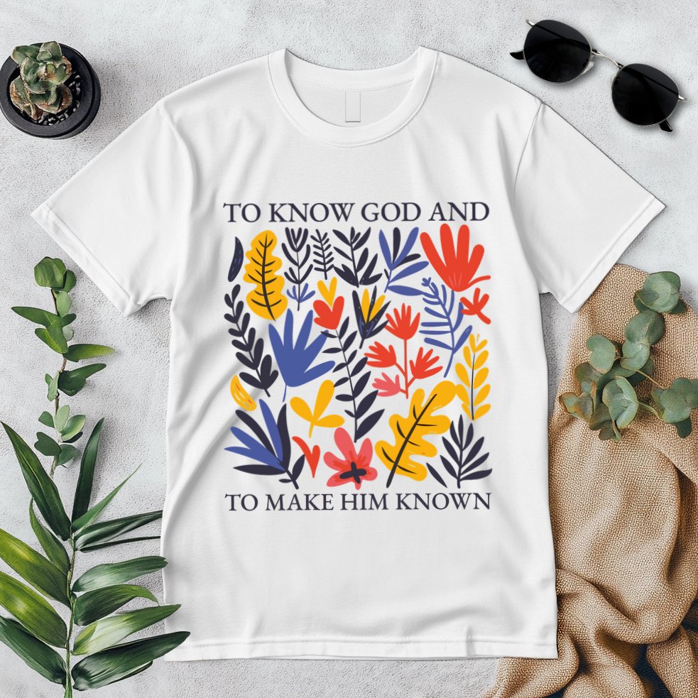 To Know God And Make Him Known Retro Flower Floral Premium T-Shirt