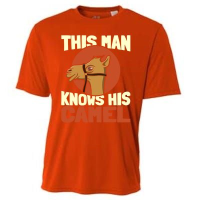 This Knows His Camels Gift Dromedary Dessert Camel Funny Gift Cooling Performance Crew T-Shirt