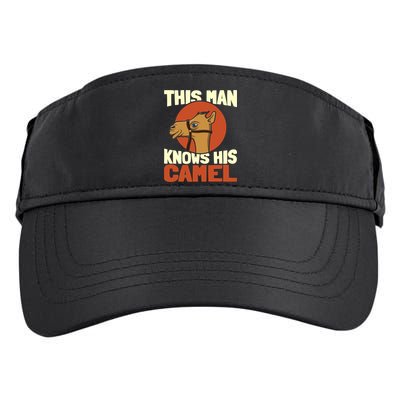 This Knows His Camels Gift Dromedary Dessert Camel Funny Gift Adult Drive Performance Visor