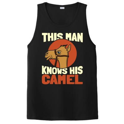 This Knows His Camels Gift Dromedary Dessert Camel Funny Gift PosiCharge Competitor Tank