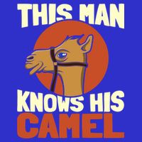 This Knows His Camels Gift Dromedary Dessert Camel Funny Gift V-Neck T-Shirt