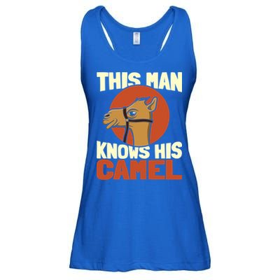 This Knows His Camels Gift Dromedary Dessert Camel Funny Gift Ladies Essential Flowy Tank