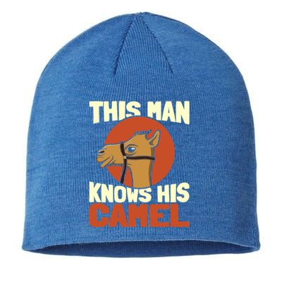 This Knows His Camels Gift Dromedary Dessert Camel Funny Gift Sustainable Beanie