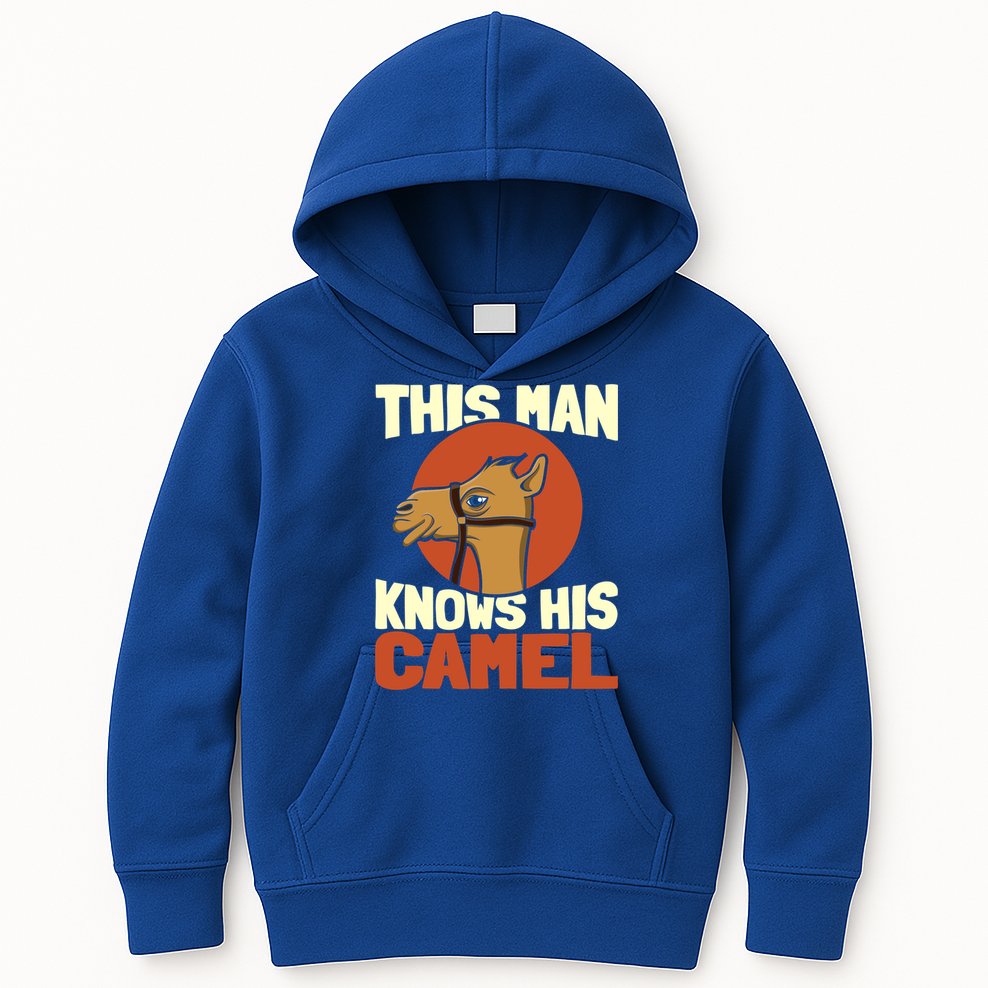 This Knows His Camels Gift Dromedary Dessert Camel Funny Gift Kids Hoodie