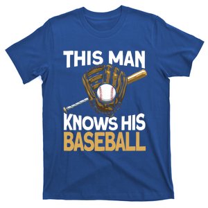 This Knows His Baseball Cute Gift Pitch Homerun Baseballer Gift T-Shirt