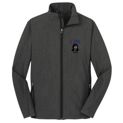 Team Kamala Harris 2024 Distressed Core Soft Shell Jacket