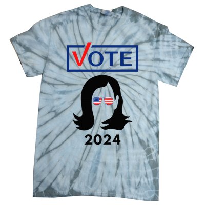 Team Kamala Harris 2024 Distressed Tie-Dye T-Shirt