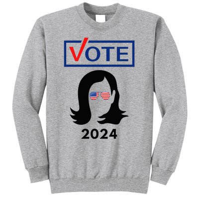 Team Kamala Harris 2024 Distressed Tall Sweatshirt