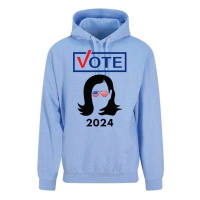 Team Kamala Harris 2024 Distressed Unisex Surf Hoodie