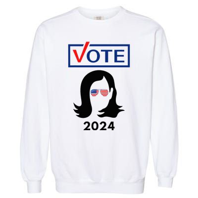 Team Kamala Harris 2024 Distressed Garment-Dyed Sweatshirt