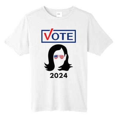 Team Kamala Harris 2024 Distressed Tall Fusion ChromaSoft Performance T-Shirt