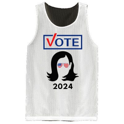 Team Kamala Harris 2024 Distressed Mesh Reversible Basketball Jersey Tank