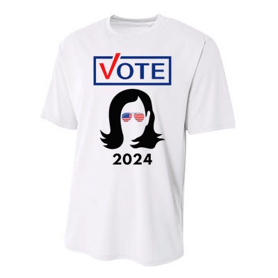 Team Kamala Harris 2024 Distressed Performance Sprint T-Shirt