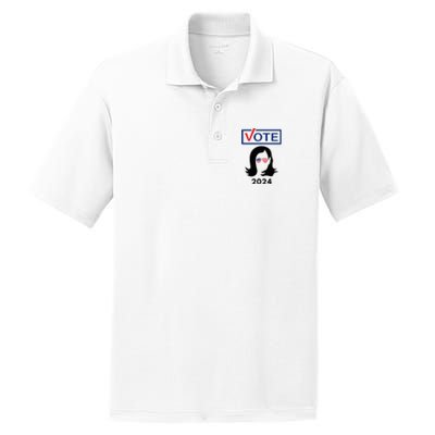 Team Kamala Harris 2024 Distressed PosiCharge RacerMesh Polo