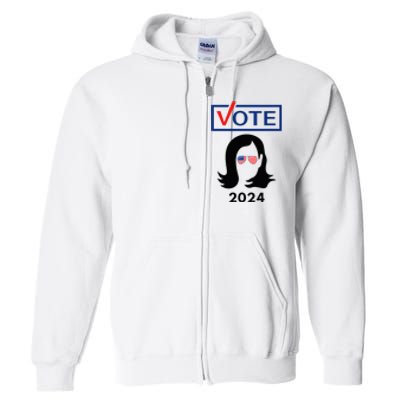 Team Kamala Harris 2024 Distressed Full Zip Hoodie