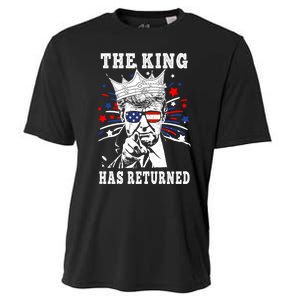 The King Has Return Funny President Trump Cooling Performance Crew T-Shirt