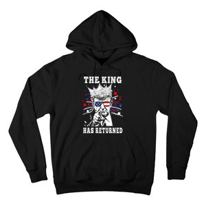 The King Has Return Funny President Trump Hoodie