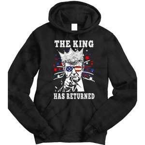 The King Has Return Funny President Trump Tie Dye Hoodie