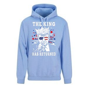 The King Has Return Funny President Trump Unisex Surf Hoodie