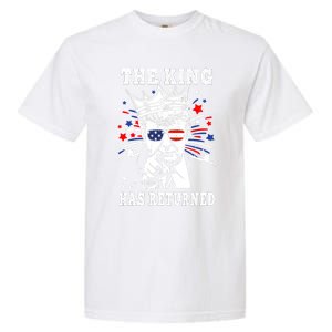 The King Has Return Funny President Trump Garment-Dyed Heavyweight T-Shirt