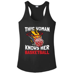 This Knows Her Basketball Gift Streetball Basketball Cool Gift Ladies PosiCharge Competitor Racerback Tank