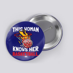 This Knows Her Basketball Gift Streetball Basketball Cool Gift Button