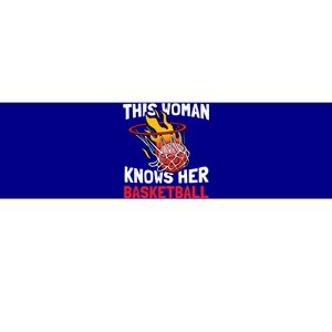 This Knows Her Basketball Gift Streetball Basketball Cool Gift Bumper Sticker