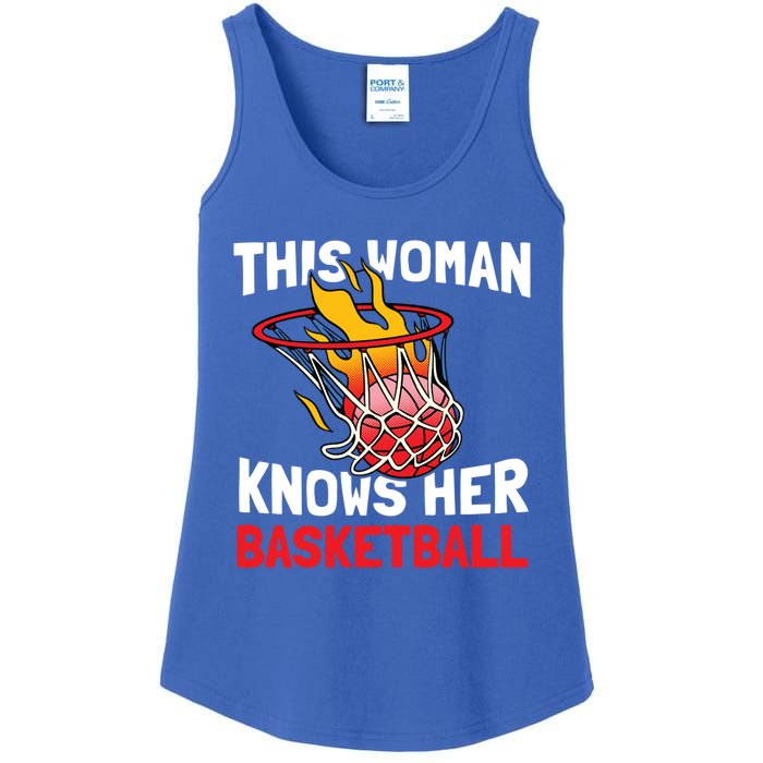 This Knows Her Basketball Gift Streetball Basketball Cool Gift Ladies Essential Tank