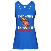 This Knows Her Basketball Gift Streetball Basketball Cool Gift Ladies Essential Flowy Tank