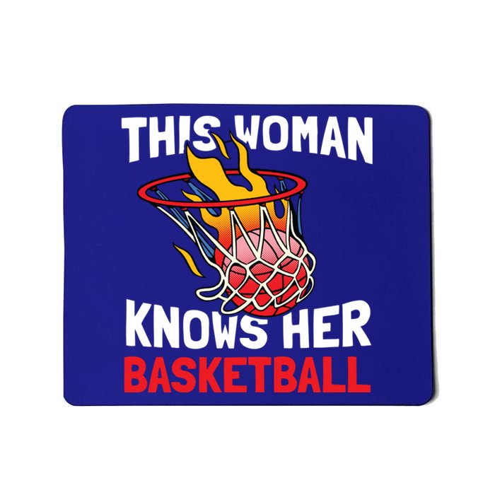 This Knows Her Basketball Gift Streetball Basketball Cool Gift Mousepad