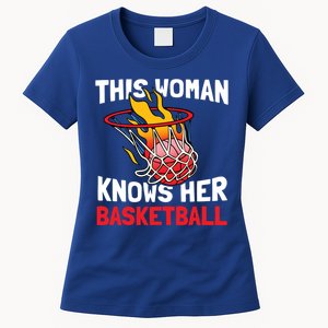 This Knows Her Basketball Gift Streetball Basketball Cool Gift Women's T-Shirt