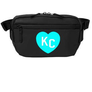 Teal Kc Heart Cute Teal Kansas City Heart Teal Kc Hometown Crossbody Pack