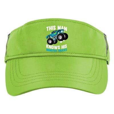 This Knows His Trucks Gift Motorsport Show Monster Trucks Gift Adult Drive Performance Visor