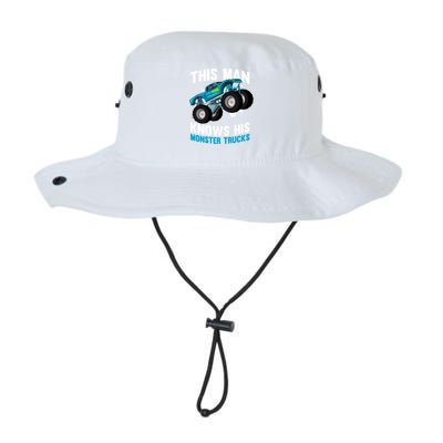 This Knows His Trucks Gift Motorsport Show Monster Trucks Gift Legacy Cool Fit Booney Bucket Hat