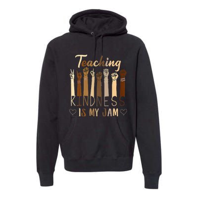 Teaching Kindness Is My Jam asd Awareness Premium Hoodie