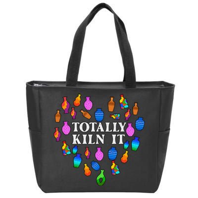 Totally Kiln It Ceramic Pottery Artist Art Lover Expert Zip Tote Bag