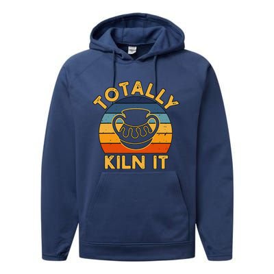 Totally Kiln It Ceramic Pottery Artist Art Lover Expert Performance Fleece Hoodie