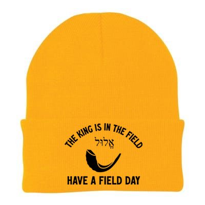 The King Is In The Field Day Jewish New Year Elul Shofar Gift Knit Cap Winter Beanie