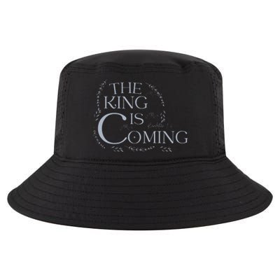 The King Is Coming Revelation 14 Christian Rapture Floral Cool Comfort Performance Bucket Hat