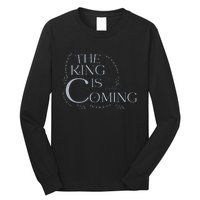 The King Is Coming Revelation 14 Christian Rapture Floral Long Sleeve Shirt