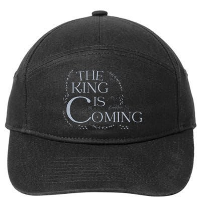 The King Is Coming Revelation 14 Christian Rapture Floral 7-Panel Snapback Hat