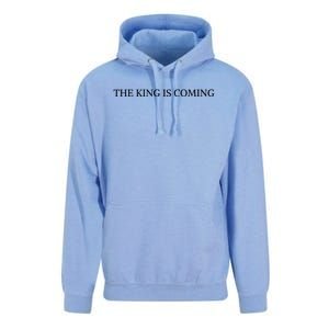 The King Is Coming Christian Faith Jesus Follower Meaningful Gift Unisex Surf Hoodie