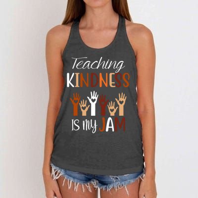 Teaching Kindness Is My Jam Women's Knotted Racerback Tank