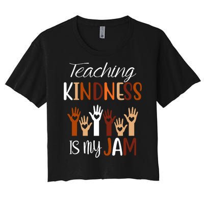 Teaching Kindness Is My Jam Women's Crop Top Tee